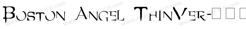 Boston Angel ThinVer字体转换